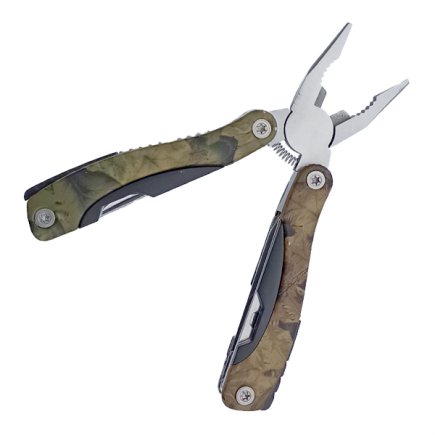 Multitool Forest Camo 8-funkcyjny z pokrowcem