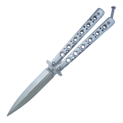 Nóż motylkowy Balisong Silver (NM23)