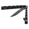 Nóż motylkowy Balisong Black Plain - 4