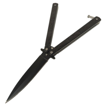 Nóż motylkowy Balisong Black Skull (NM20)