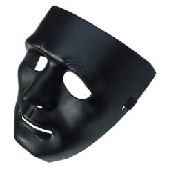 Maska taktyczna z tworzywa Czarna