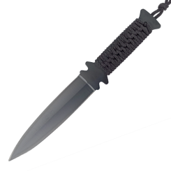 Nóż rzutka czarna z oplotem (NRZ7)
