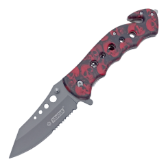 Nóż ratowniczy KANDAR Red Skull Knife