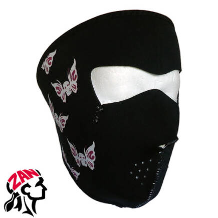 Maska ZanHeadgear Full Face Women's Skull Butterfly (WNFM018)