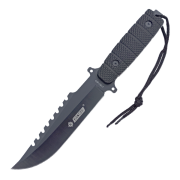 Nóż taktyczny KANDAR Black Blade z piłą
